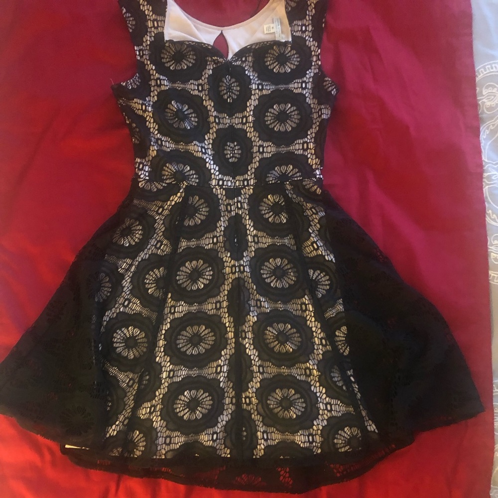 Retro after five a-line lace dress